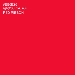 #EE0E30 - Red Ribbon Color Image